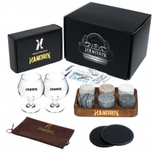 핸드릭스 위스키스톤 브랜디잔세트